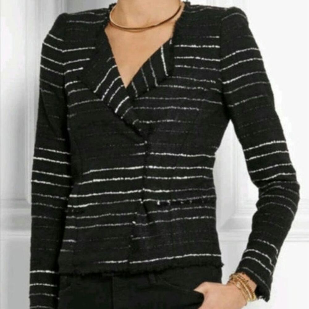 Isabel Marant Etoile Glenn Stripe Tweed Blazer